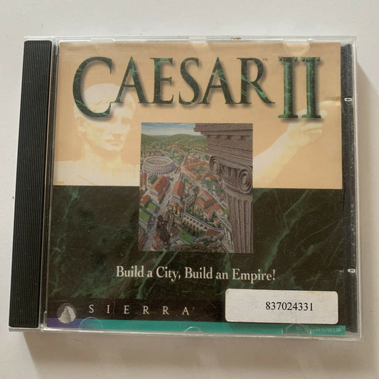 Caesar II PC CDROM (1995) Sierra Vintage Strategy City Management Building Game