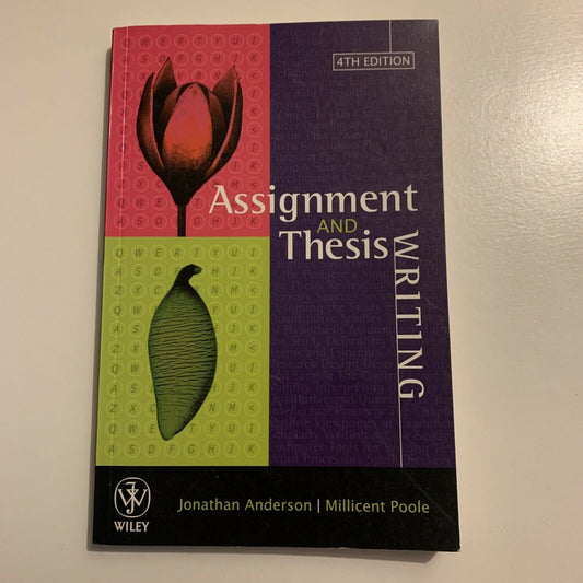 Assignment & Thesis Writing by Jonathan Anderson (Paperback, 2002)