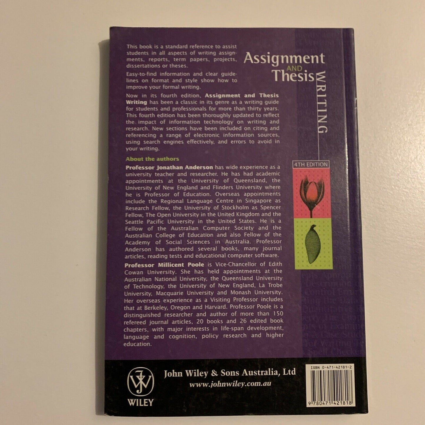 Assignment & Thesis Writing by Jonathan Anderson (Paperback, 2002)