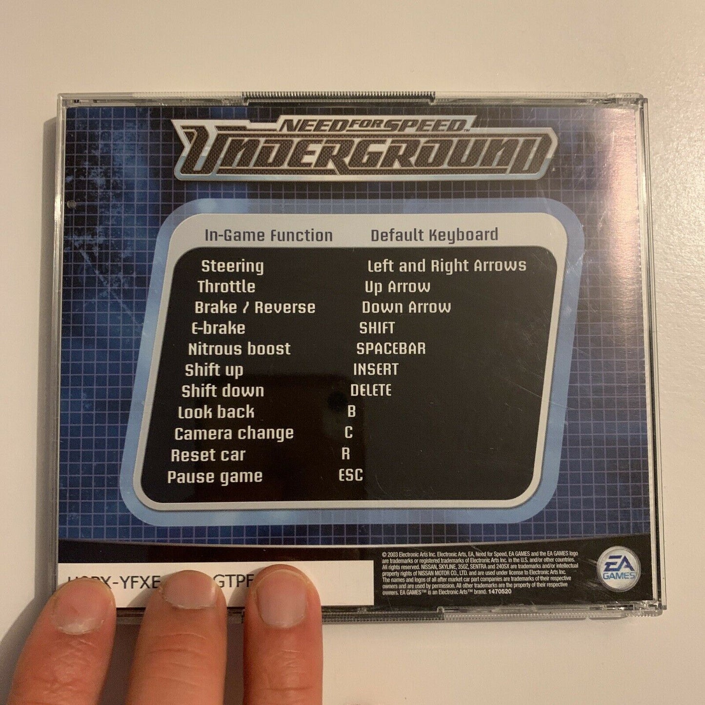 Need For Speed Underground PC CDROM 2003
