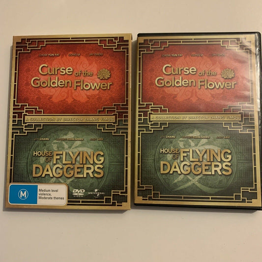 Curse Of The Golden Flower / House Of Flying Daggers (DVD, 2006, 2-Disc) Region4