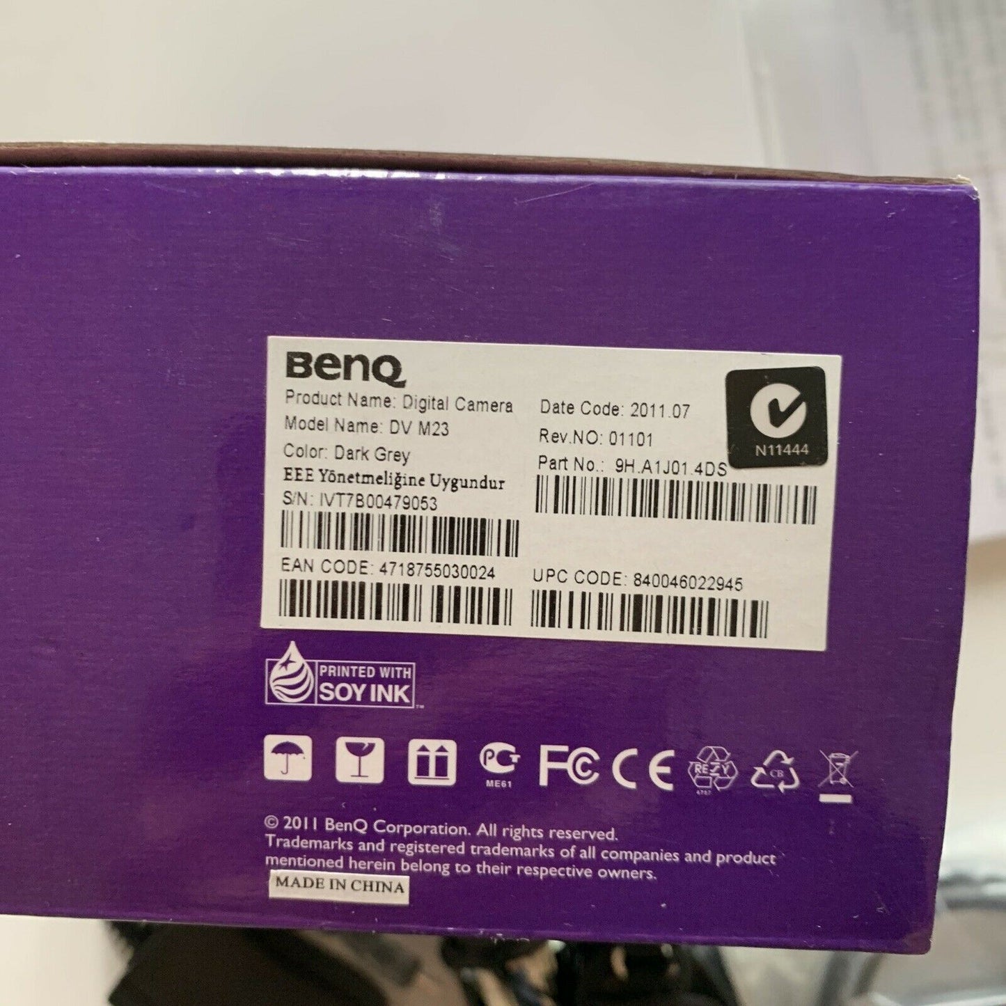 *Opened- Never Used* BenQ M23 Digital Video Camcorder FullHD 1080p Night vision