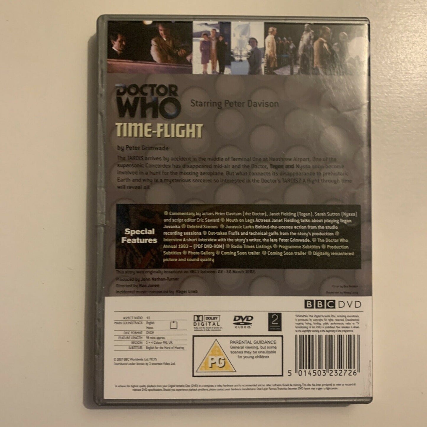 Doctor Who - Time Flight (DVD, 1982) Peter Davison BBC Region 4&2