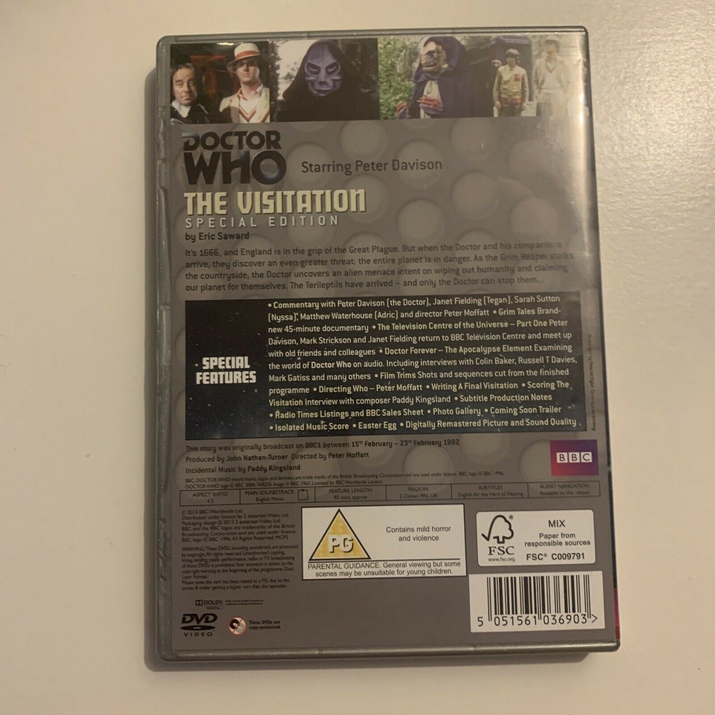 Doctor Who: The Visitation - Special Edition (DVD, 1982, 2-Disc) BBC Region 2