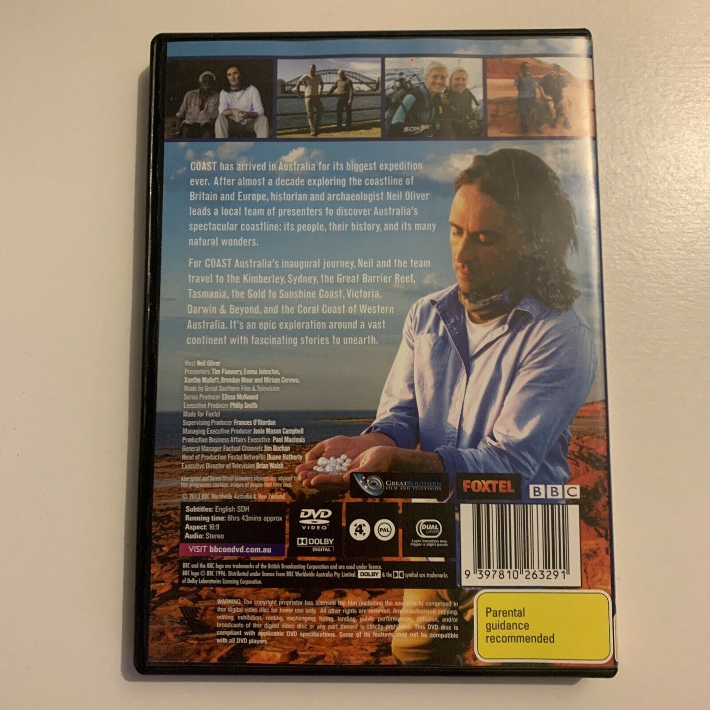 Coast Australia (DVD, 2013, 2-Disc) Neil Oliver. BBC Region 4
