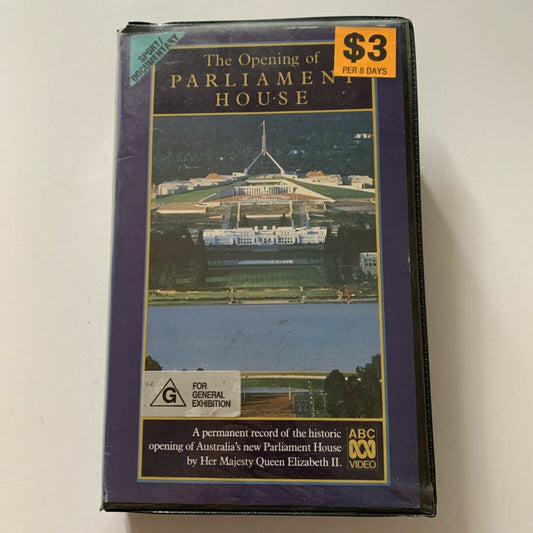 The Opening Of Parliament House (VHS, 1988) PAL