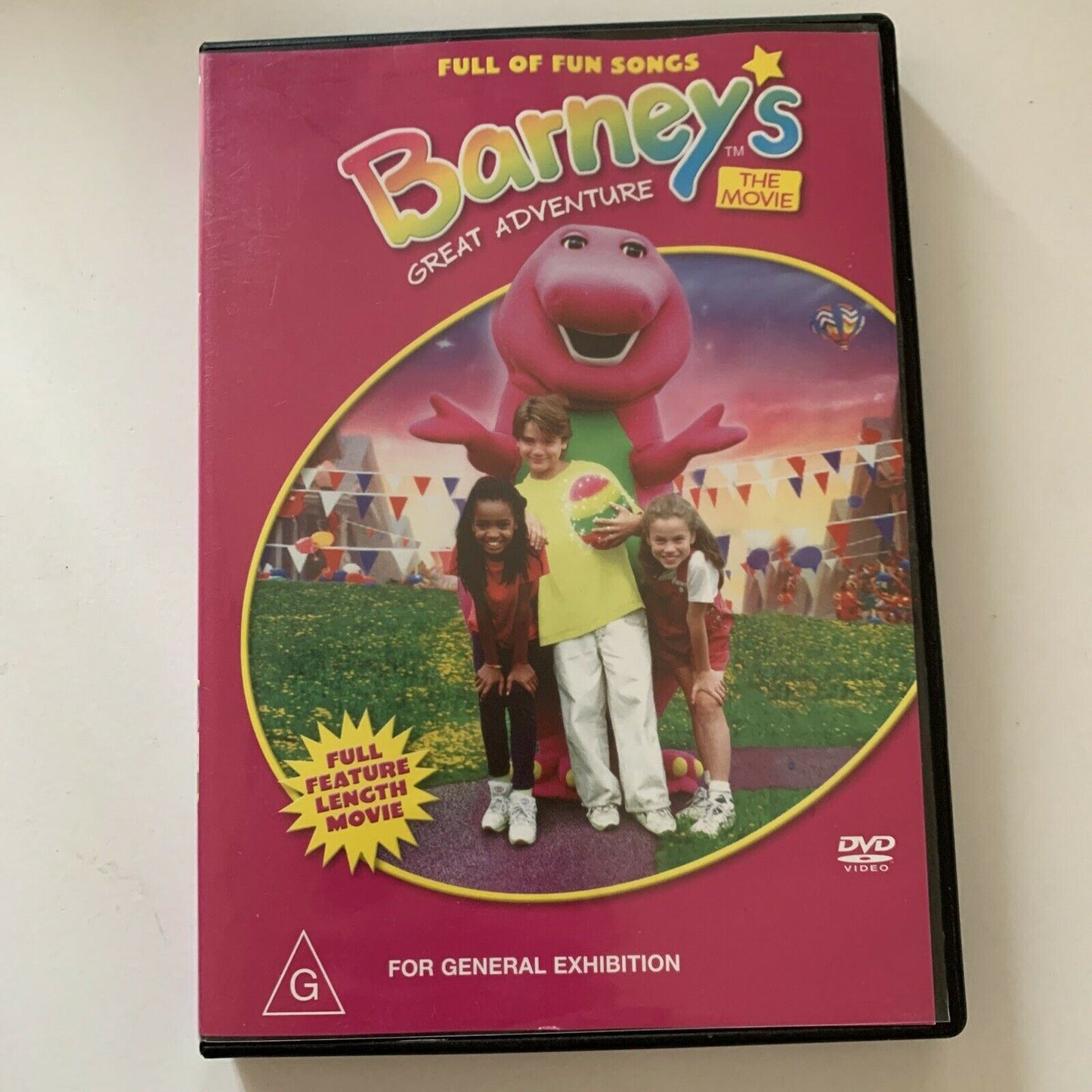 Barney's Great Adventure (DVD, 1998) Region 4&2 – Retro Unit