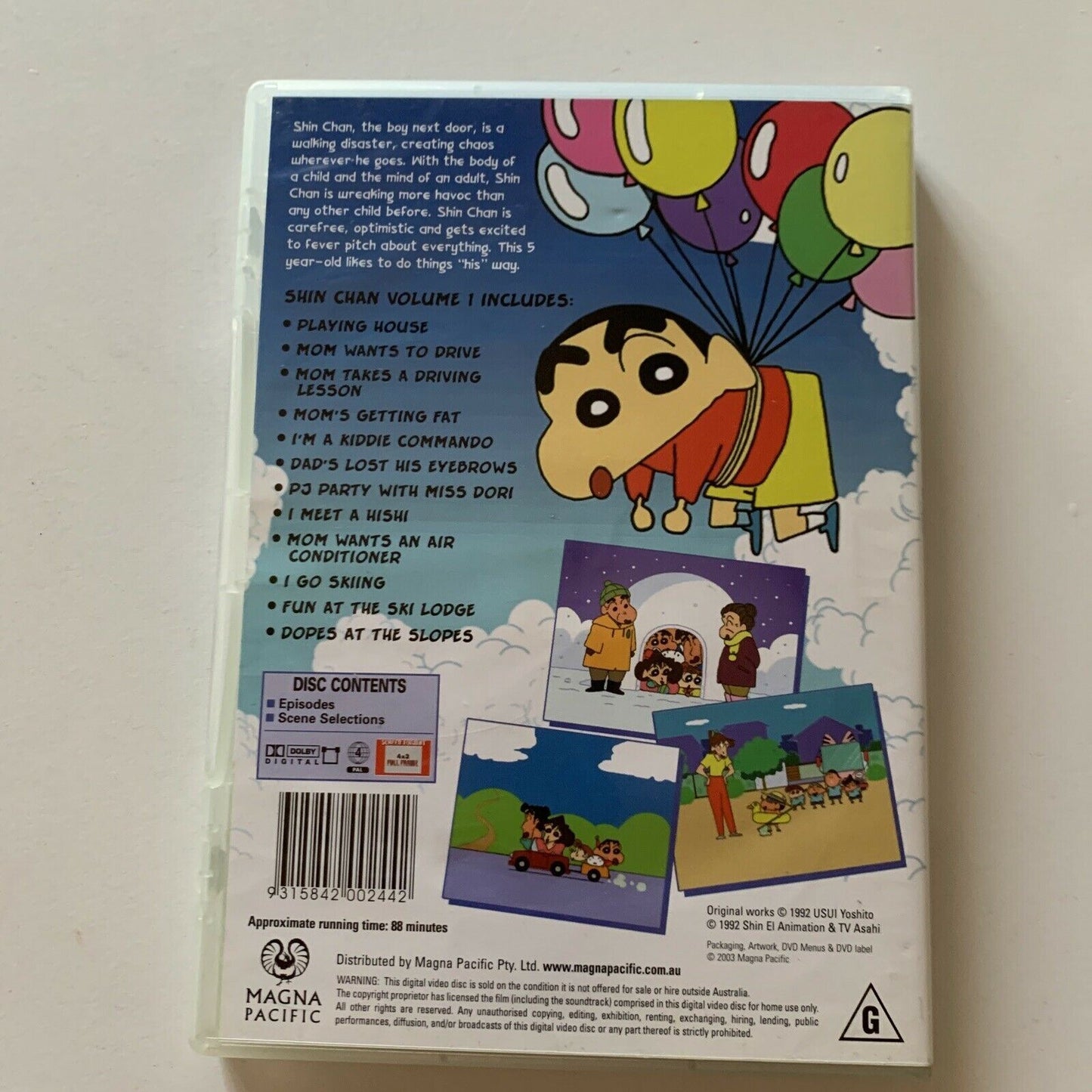 Crayon Shin-chan: Shin Chan : Vol 1 (DVD, 1992) Region 4