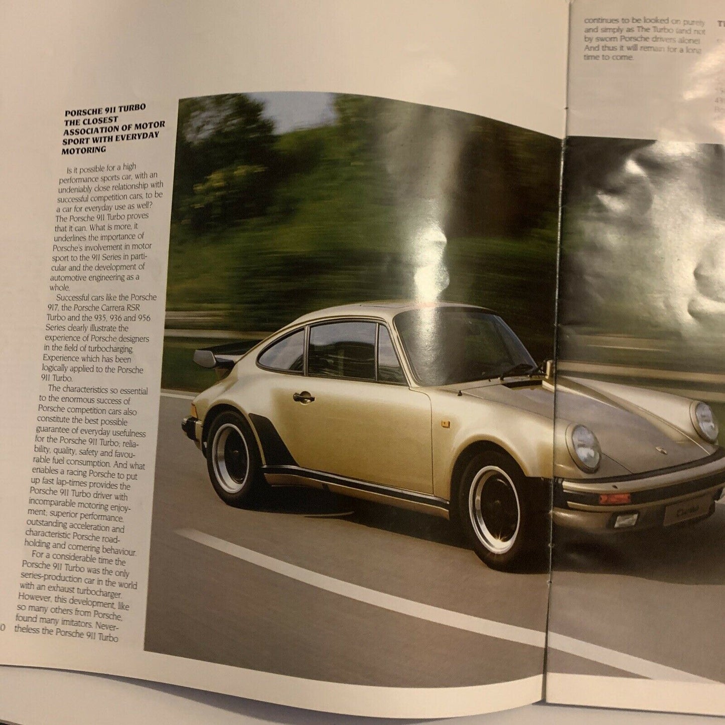 Porsche Brochure From The 80's