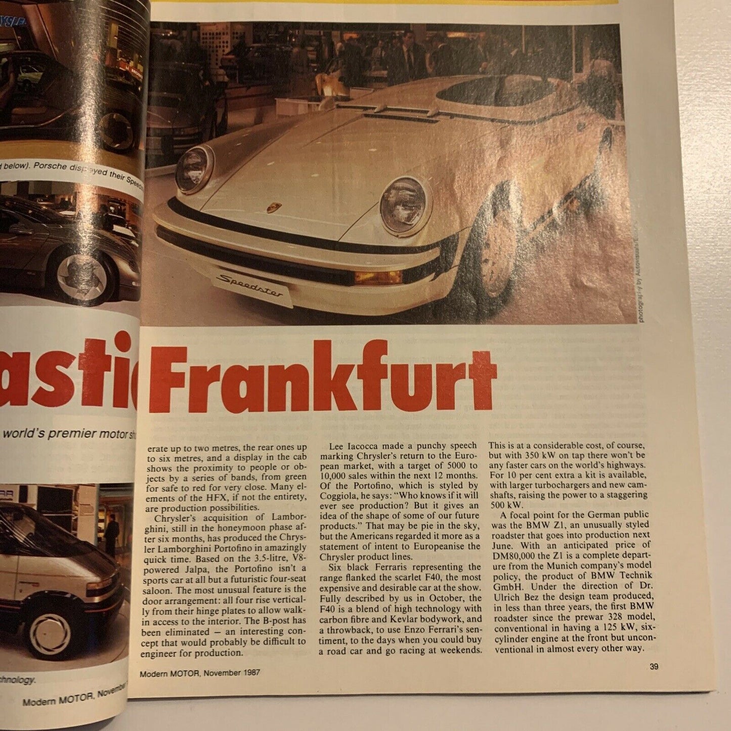 Modern Motor Magazine - November 1987 - TWR Gp A Commodore