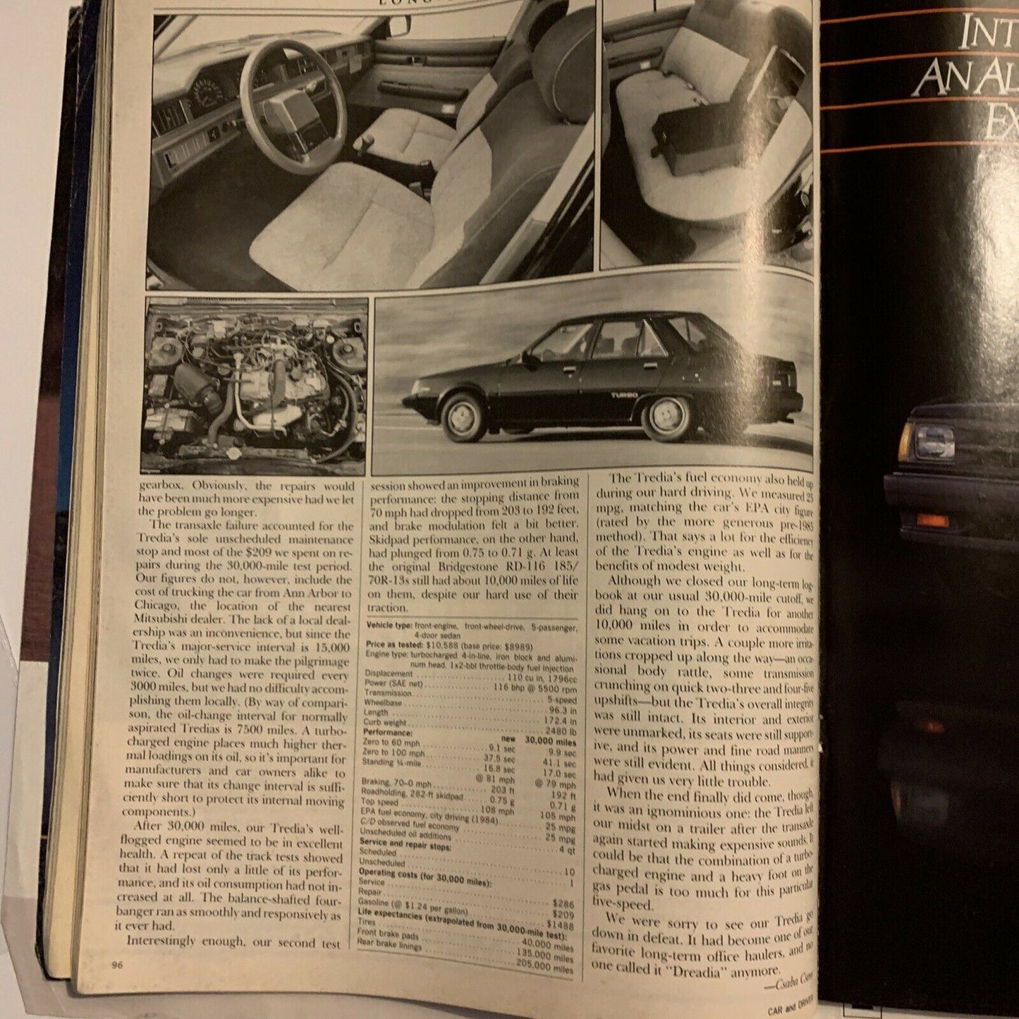 Car And Driver Magazine - April 1985 - Porsche 944 Turbo
