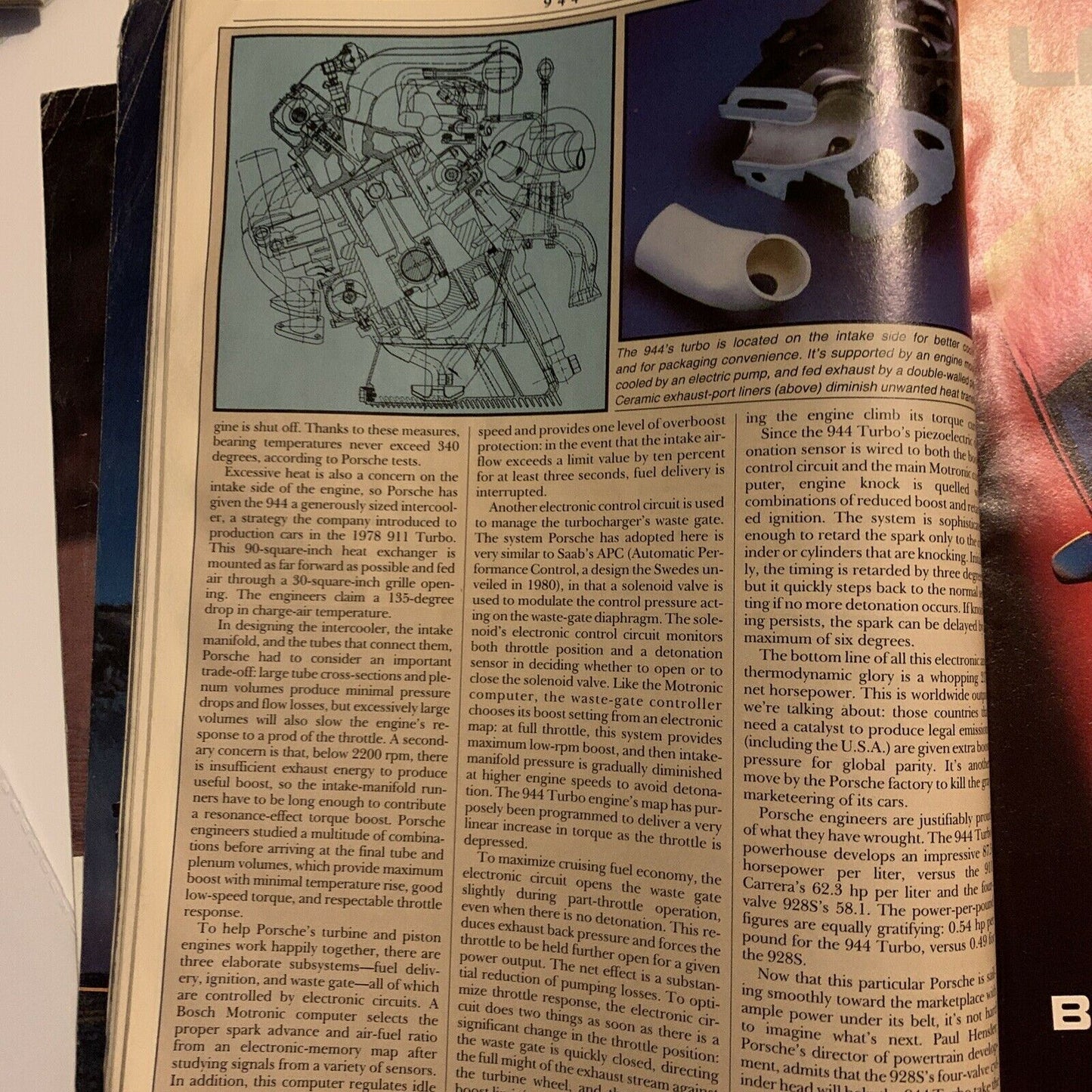 Car And Driver Magazine - April 1985 - Porsche 944 Turbo