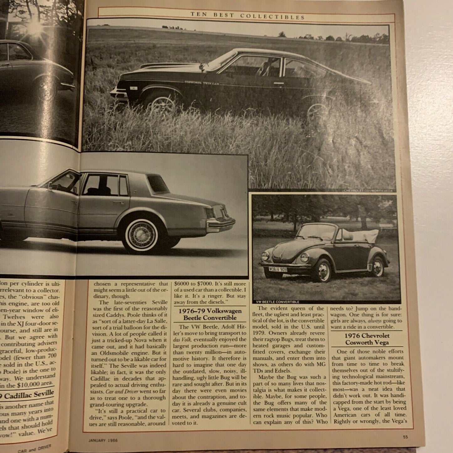 Car And Driver Magazine - January 1986 - Fourth Annual Teen Best Issue