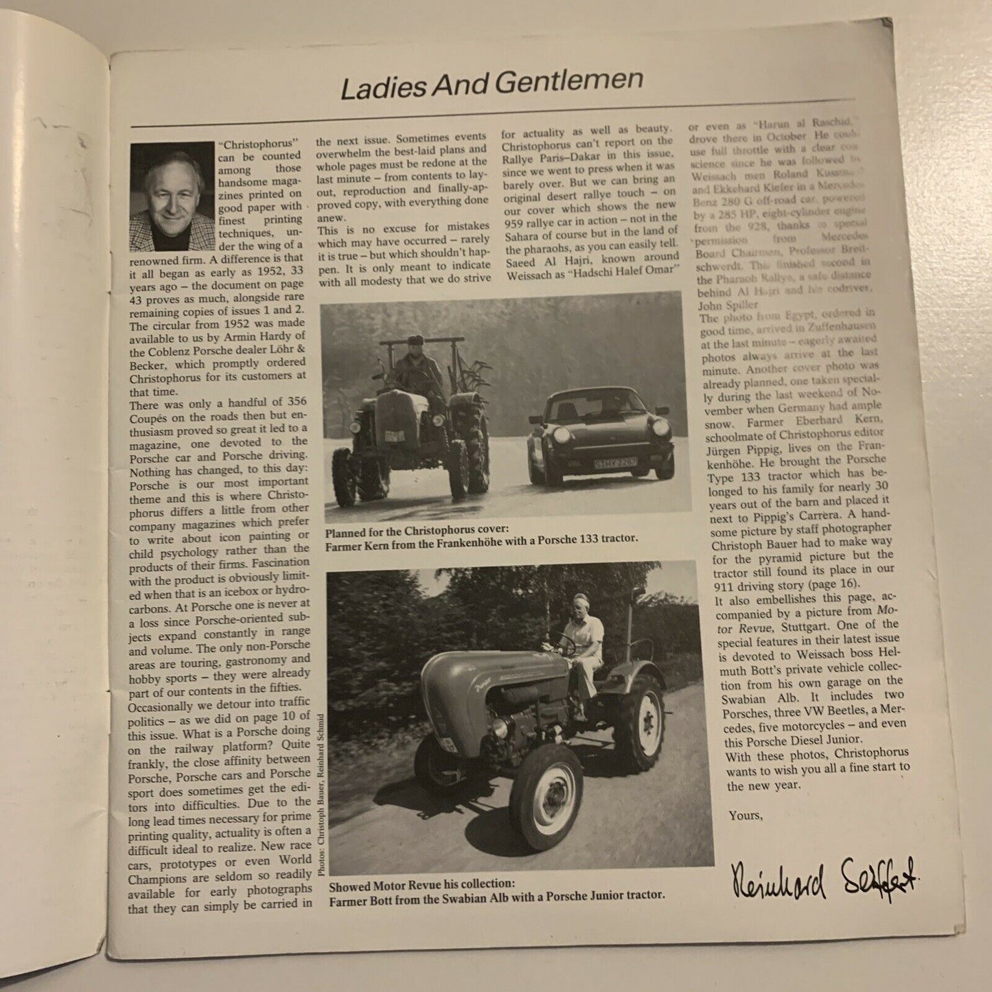 Christophorus Porsche Magazine - No 198 January 1986