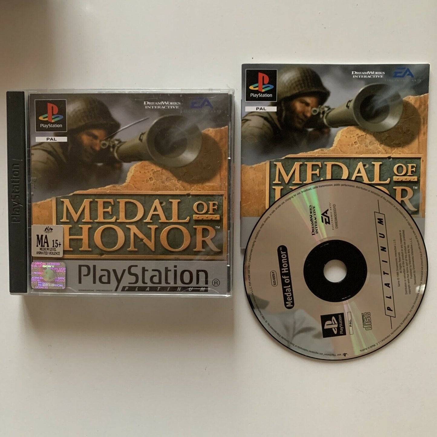 Medal Of Honor  - Playstation 1 - PS1 With Manual PAL