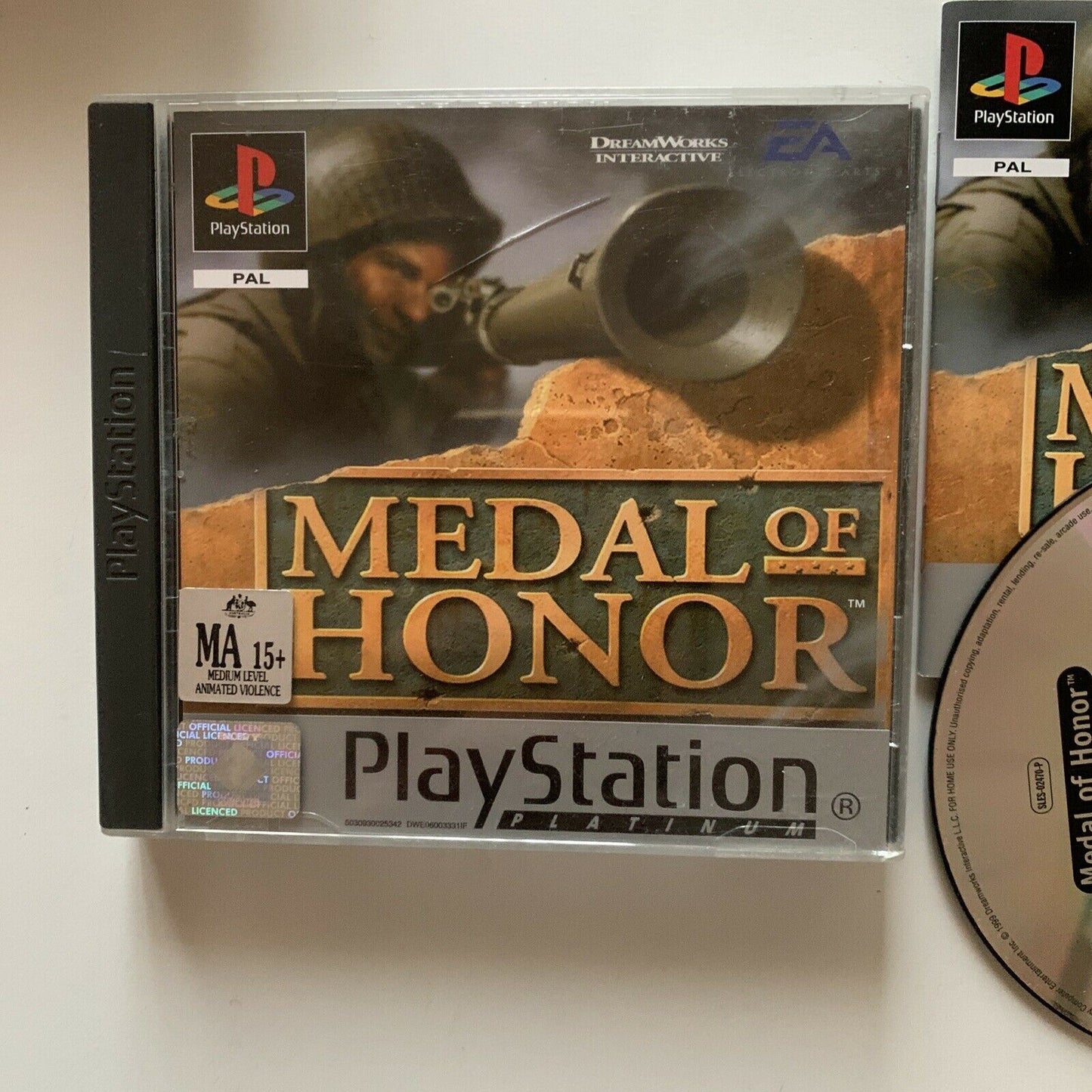 Medal Of Honor  - Playstation 1 - PS1 With Manual PAL