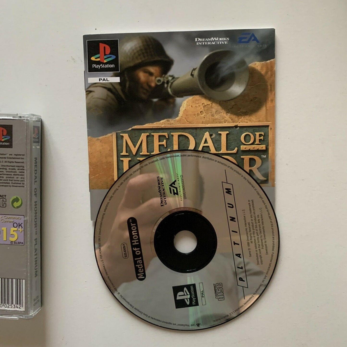 Medal Of Honor  - Playstation 1 - PS1 With Manual PAL