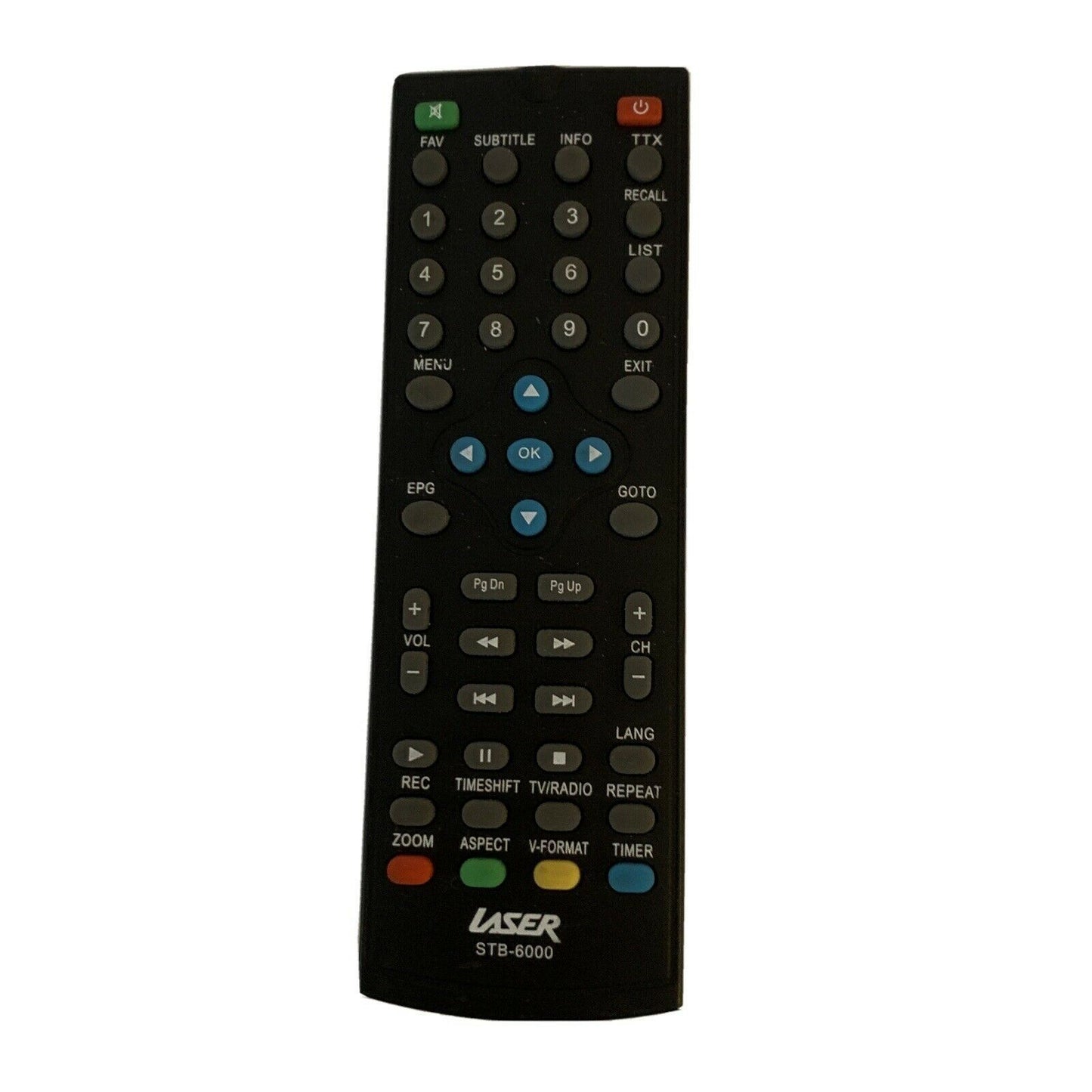 Genuine Laser STB-6000 Remote Control for HD Set Top Box and Digital Recorder