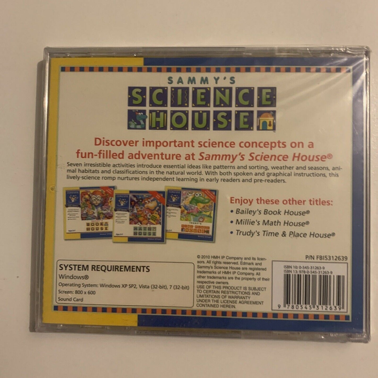 *New Sealed* Sammy's Science House PC CDROM 2010