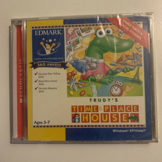 *New Sealed* Trudy's Time & Place House PC CDROM Early Math & Social Studies