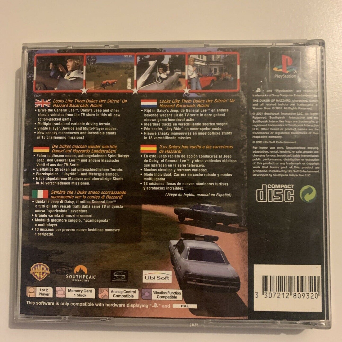 The Dukes Of Hazzard II : Daisy Dukes It Out - PS1 Manual PAL