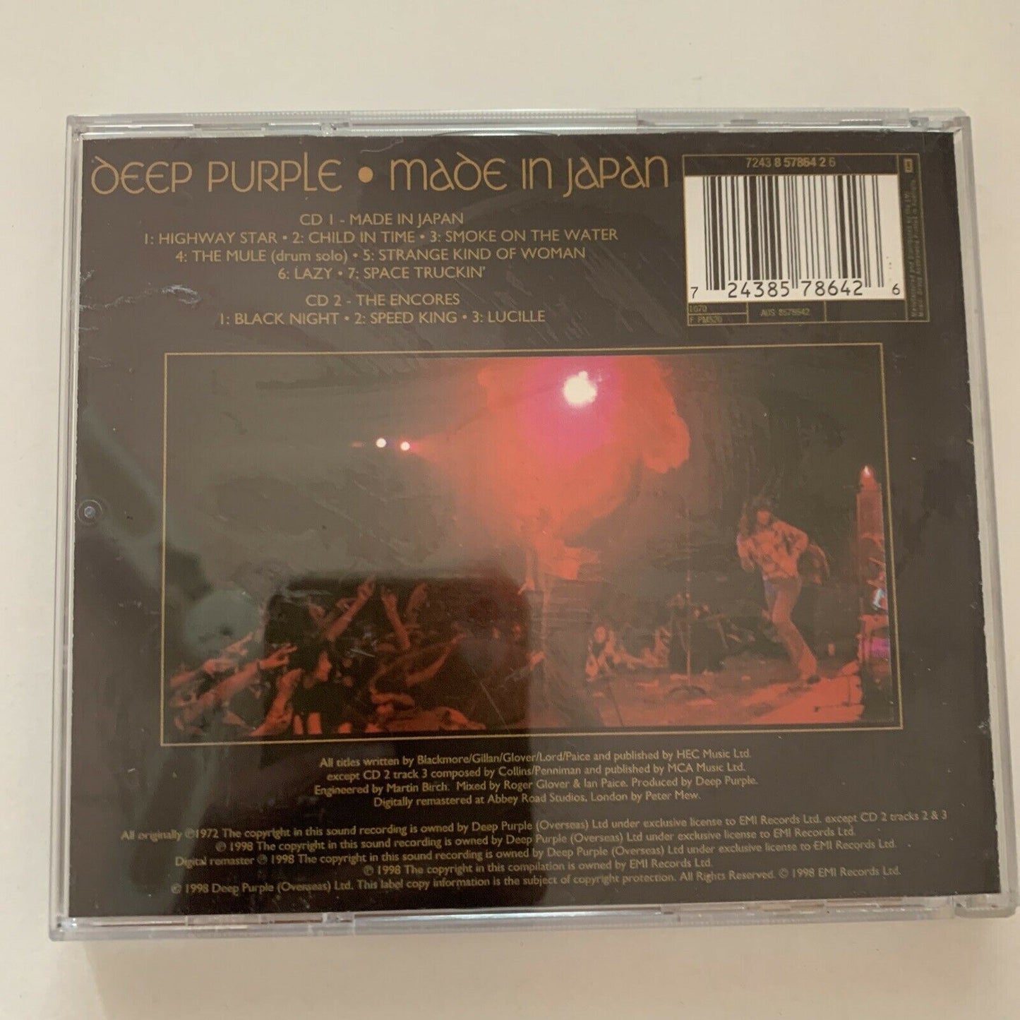 Made in Japan [The Remastered Edition] by Deep Purple (CD, Jan-1998, 2 Discs)