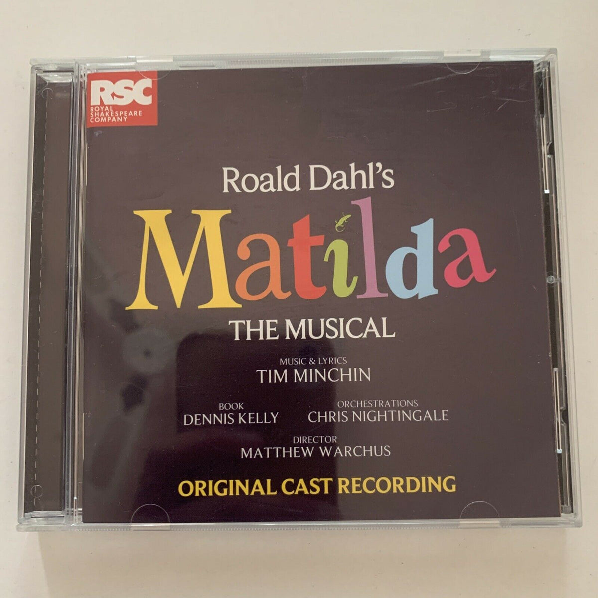Matilda Cd Roald Dahl's: Matilda - The Musical - Music By Tim Minchin (CD, 2010 ...