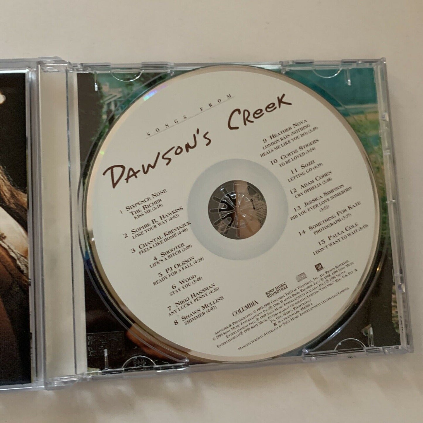 Songs From Dawson’s Creek - TV Music Soundtrack (CD, 1999)