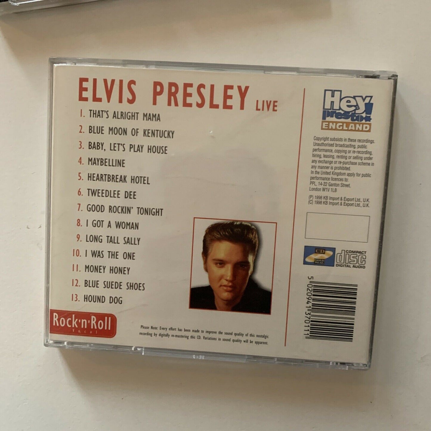 Elvis Presley: Elvis & Friends / Elvis Presley Live (CD, 1998, 2-Disc)