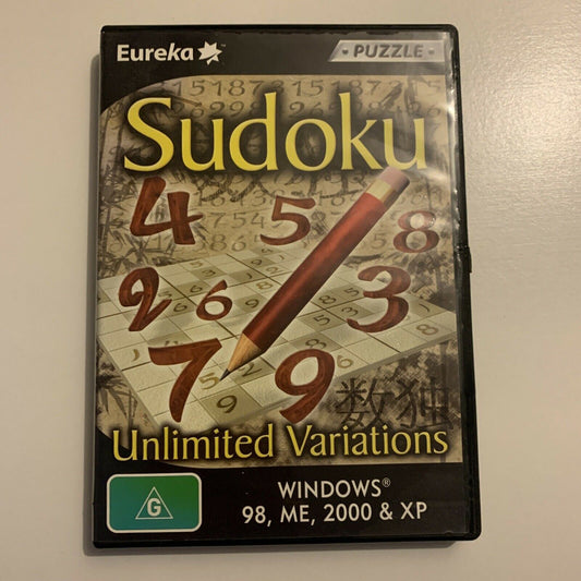 Sudoku - Unlimited Variations PC CDROM Puzzle Game