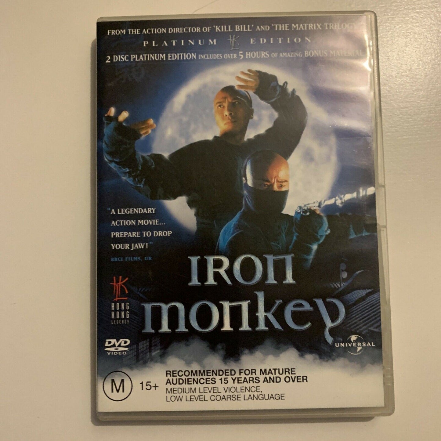 Iron Monkey - Platinum Edition (DVD, 1993, 2-Disc) Donnie Yen. Region 4