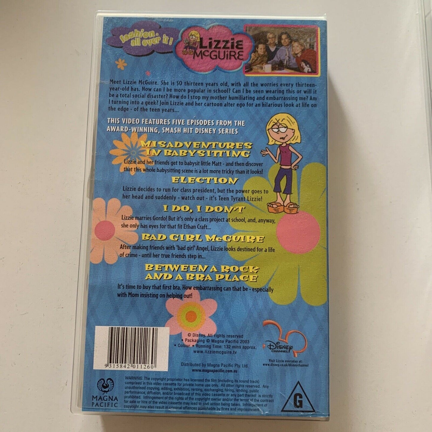 Lizzie McGuire: Misadventures In Babysitting / What's Lizzie Thinking? (VHS) PAL