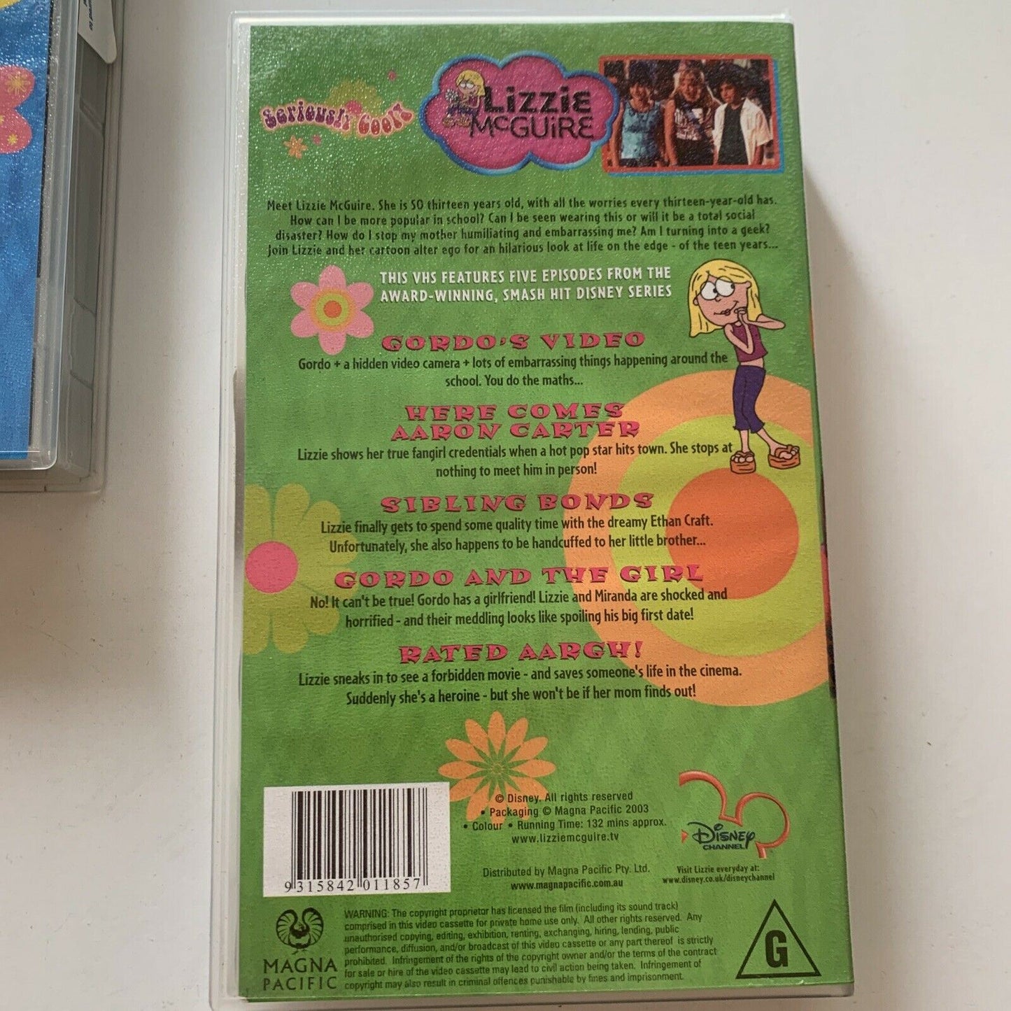 Lizzie McGuire: Misadventures In Babysitting / What's Lizzie Thinking? (VHS) PAL