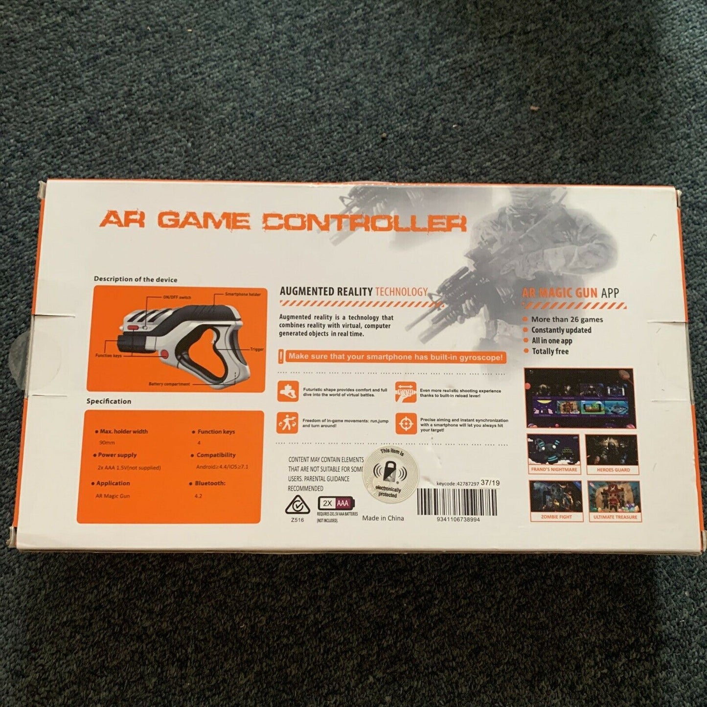 AR Magic Gun Game Wireless Controller For Apple iOS Or Android