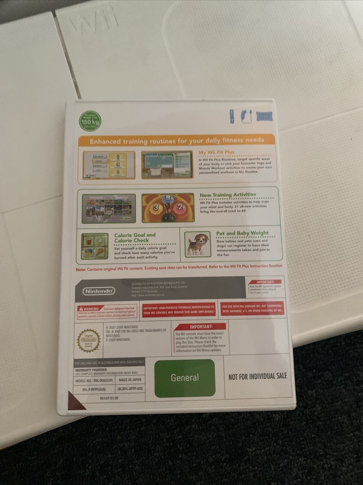 Nintendo Wii Fit Plus Balance Board And Wii Fit Plus Game (Wii, 2009) PAL