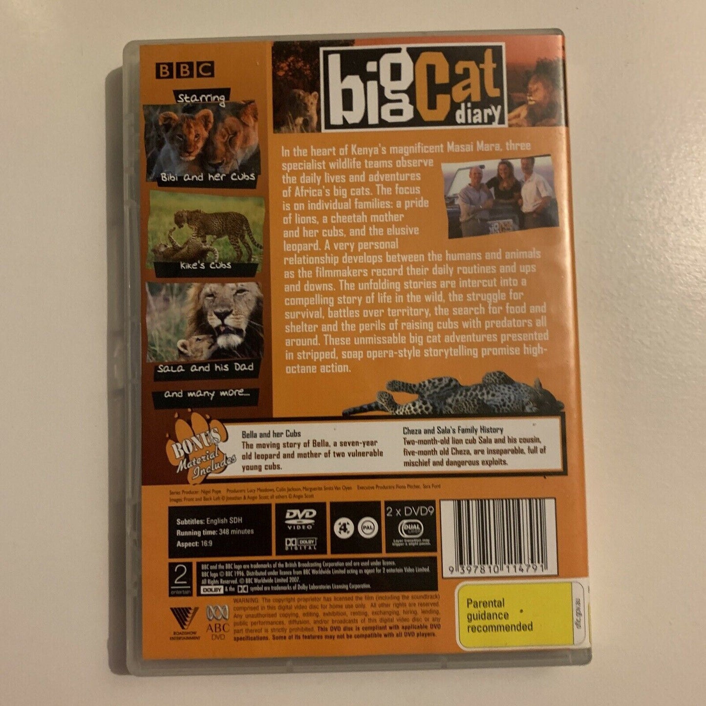 BBC: Big Cat Diary (DVD, 2007, 2-Disc) Region 4&2