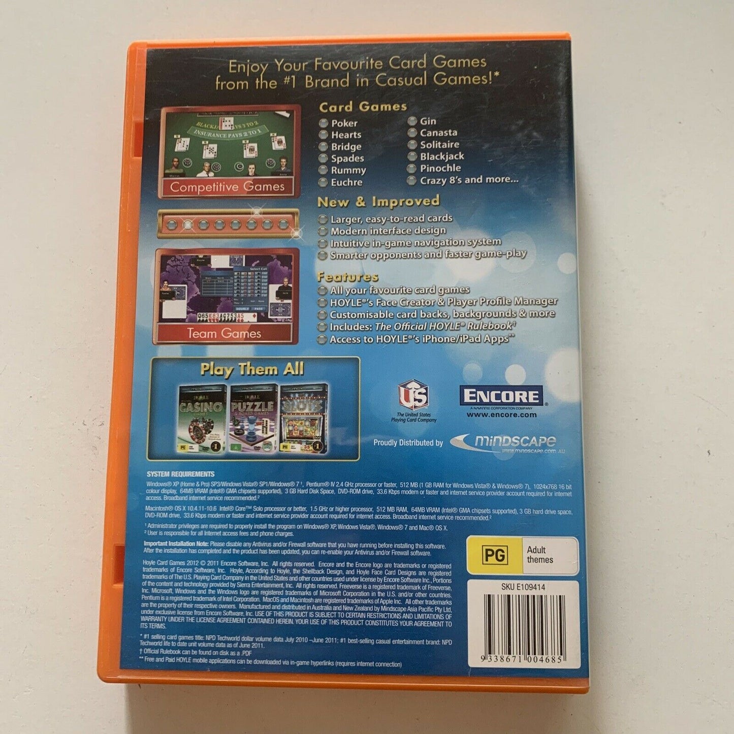 Hoyle Card Games - Over 20 Classic Card Games! PC DVD-ROM