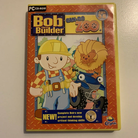 Bob The Builder - Can-Do Zoo PC CDROM Educational Video Game