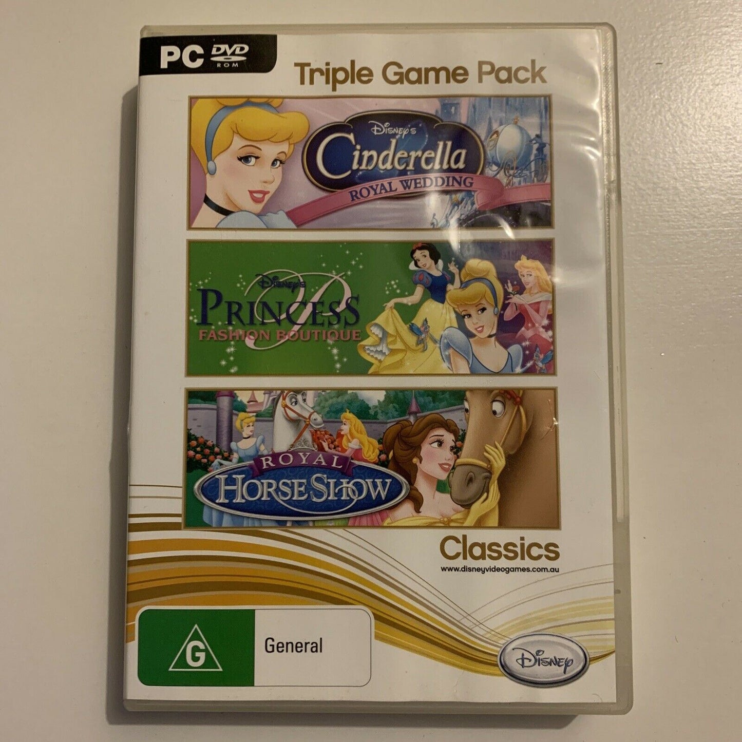 Cinderella Royal Wedding / Princess Fashion / Royal Horse Show PC DVD Game