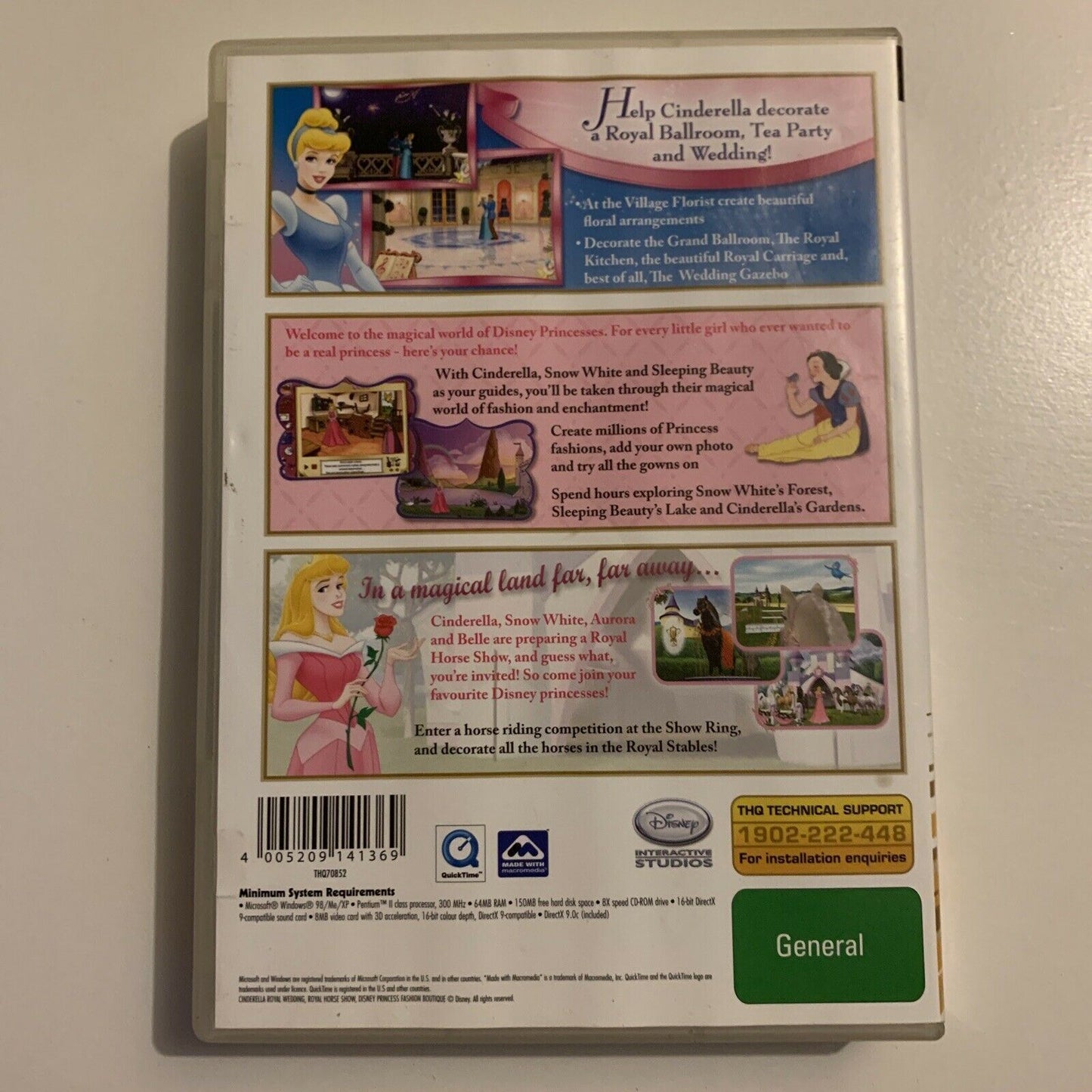 Cinderella Royal Wedding / Princess Fashion / Royal Horse Show PC DVD Game