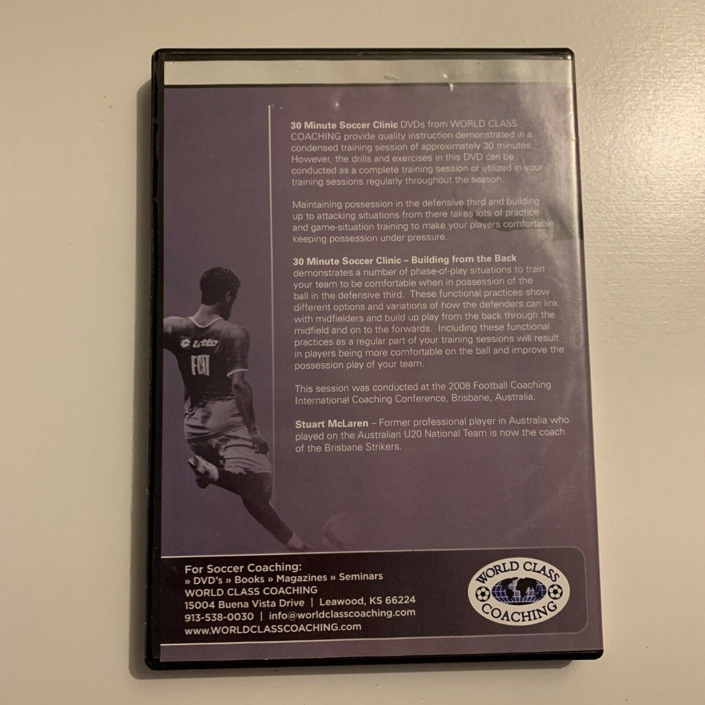 30 Minute Soccer Clinic - Building From The Back (DVD) Stuart McLaren