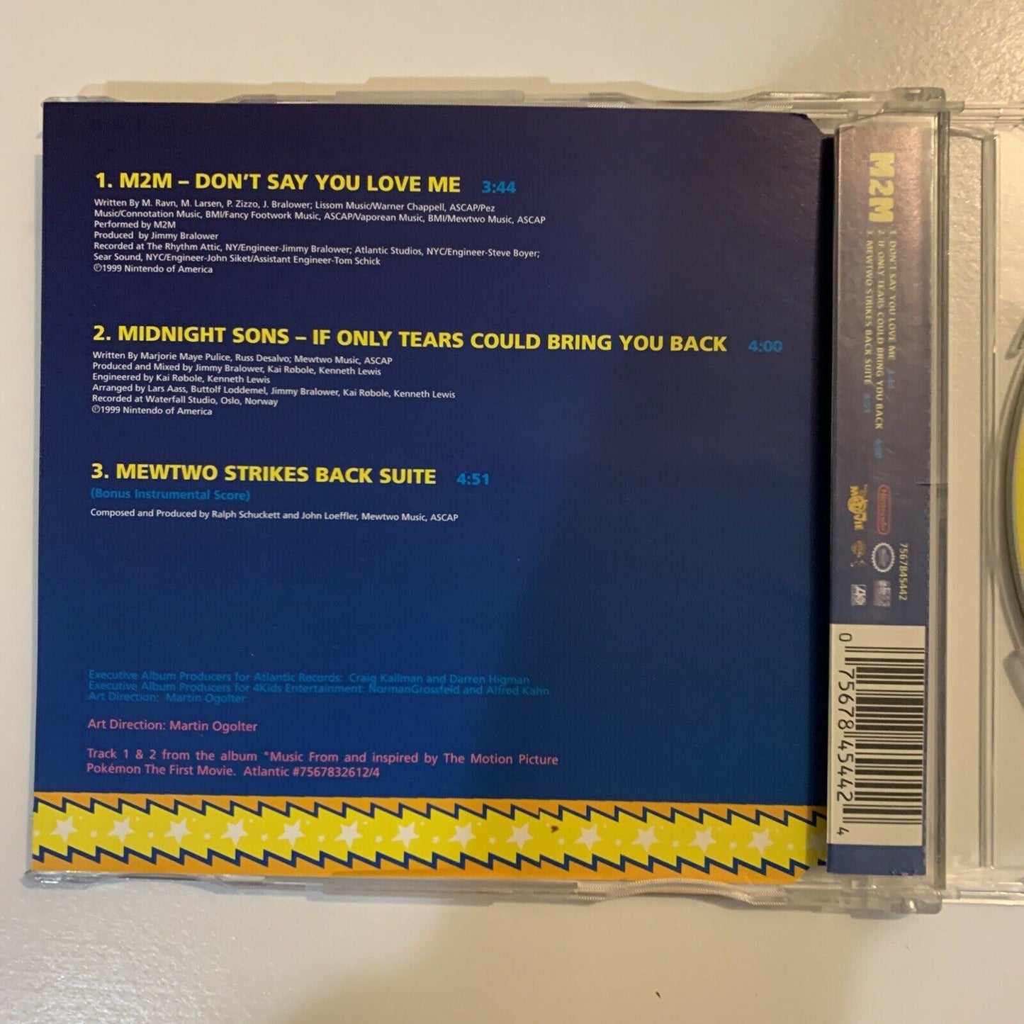 Pokemon - The First Movie - M2M Don’t Say You Love Me Single (CD, 1999)