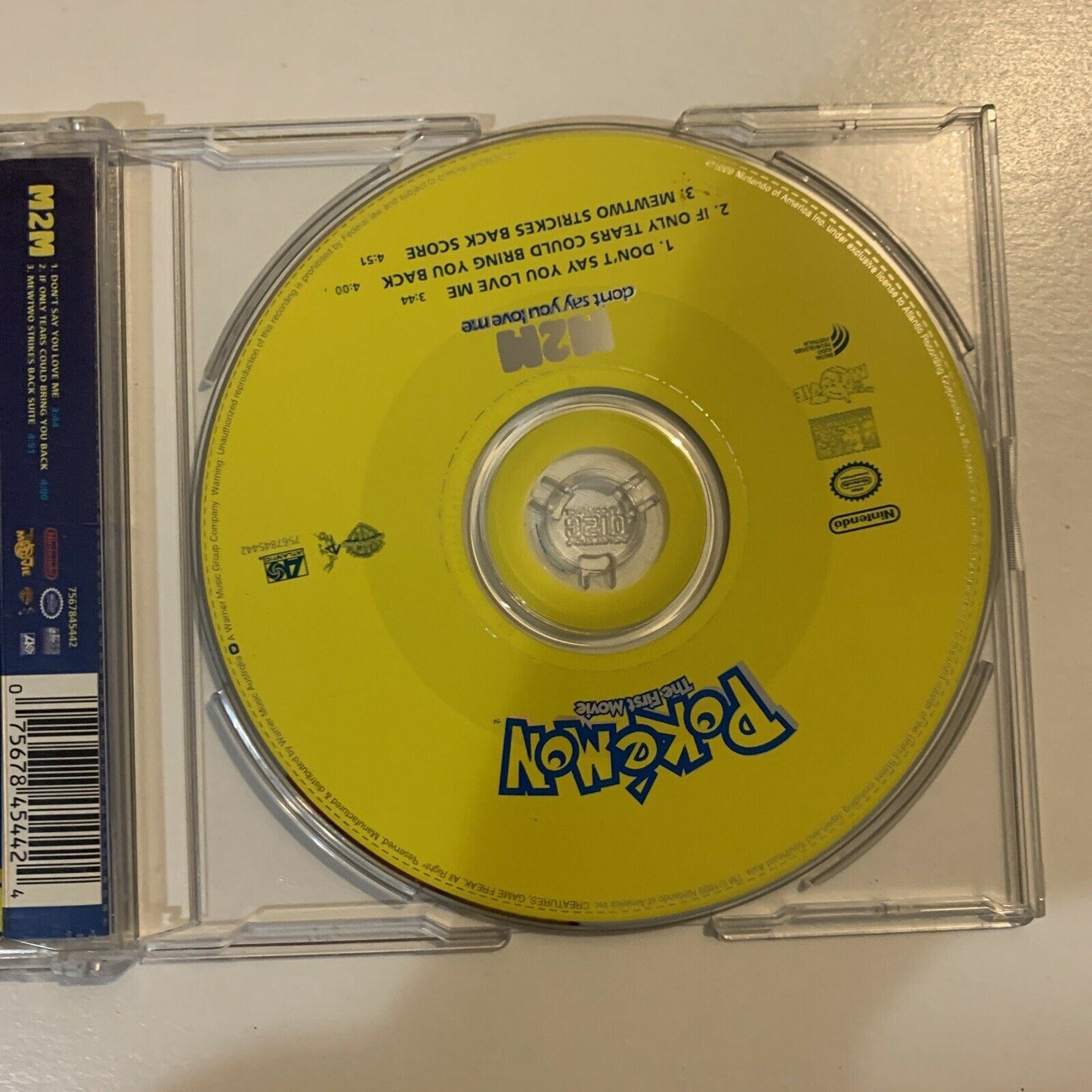 Pokemon - The First Movie - M2M Don’t Say You Love Me Single (CD, 1999)