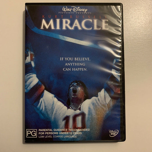 Miracle (DVD, 2004) Kurt Russell, Patricia Clarkson. Hockey Film. Region 4&2