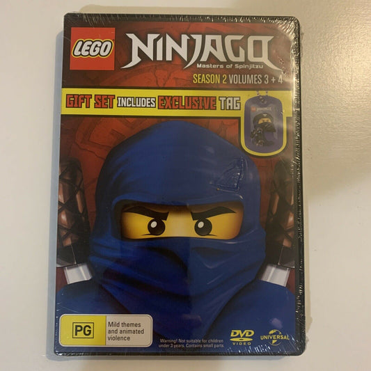 *New Sealed* Lego Ninjago - Season 2 Volumes 3&4 (DVD, 2018) Region 4&2