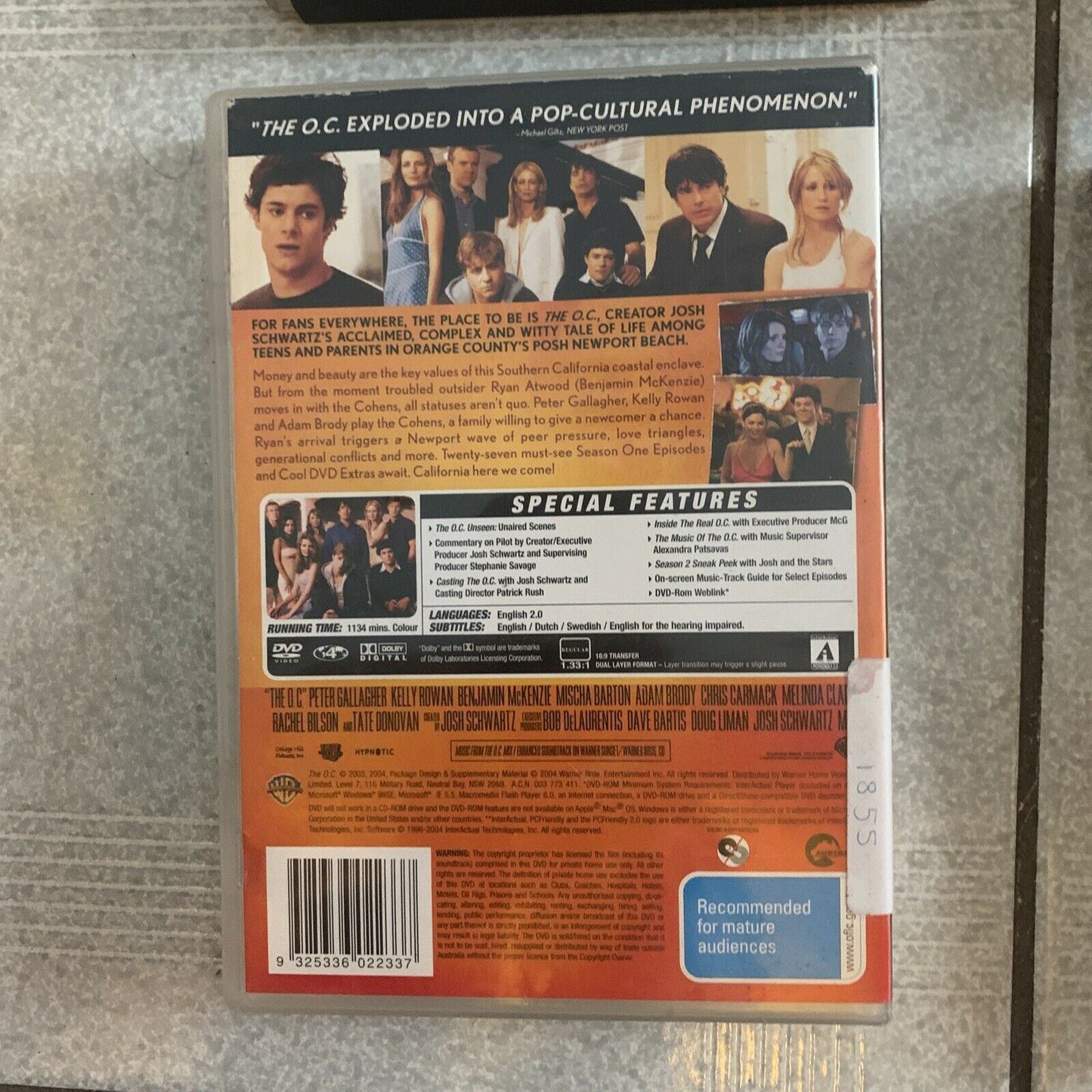 The O.C. : The Complete Season 1,2,3,4 DVD 25-Disc Region 4