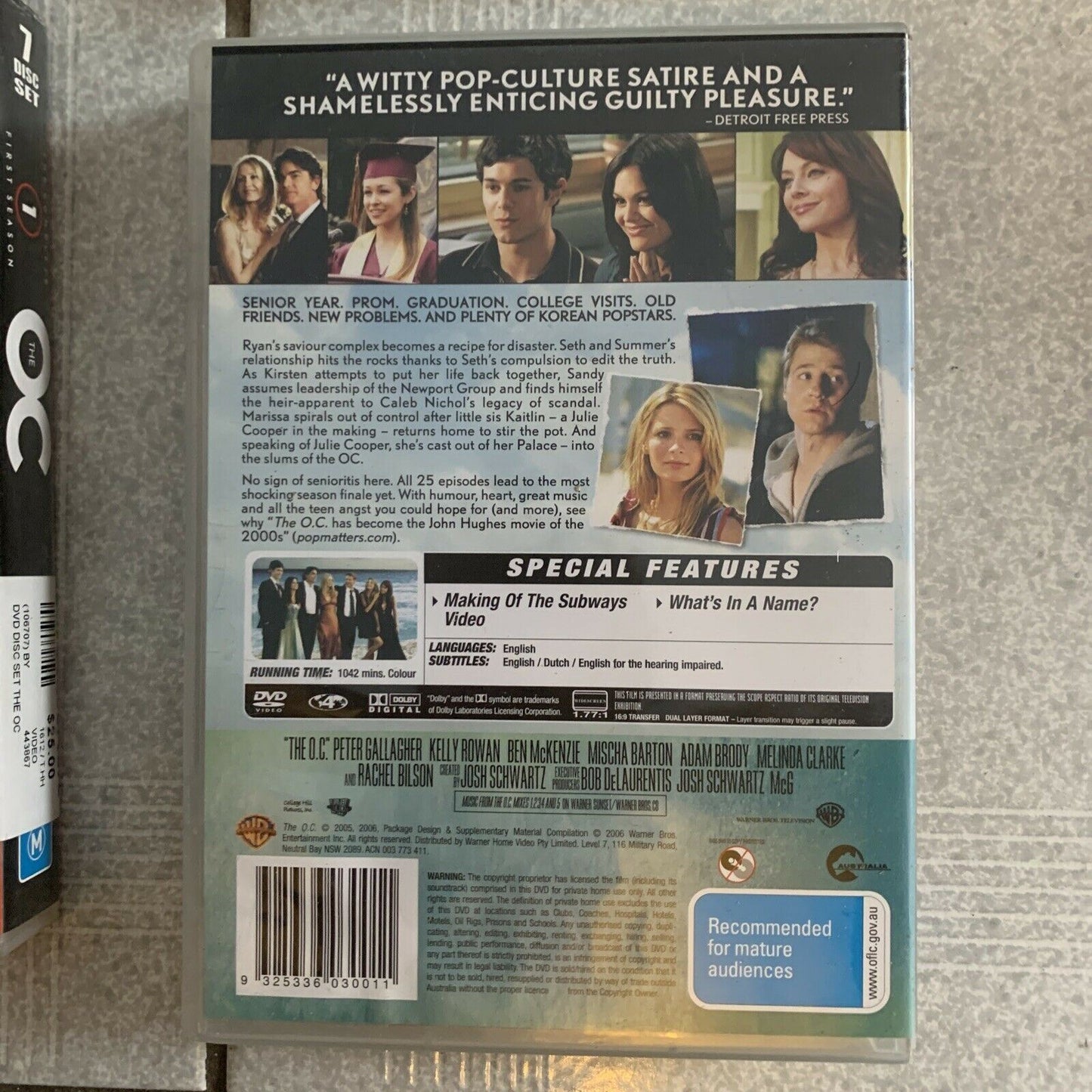 The O.C. : The Complete Season 1,2,3,4 DVD 25-Disc Region 4