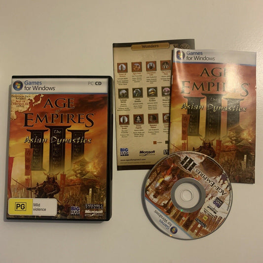 Age Of Empires 3 III - The Asian Dynasties PC GAME CD 2007