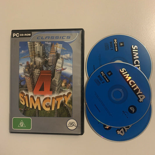 SimCity 4 (PC Windows 2000/XP, CD-ROM, 2002, 3-Discs, EA)