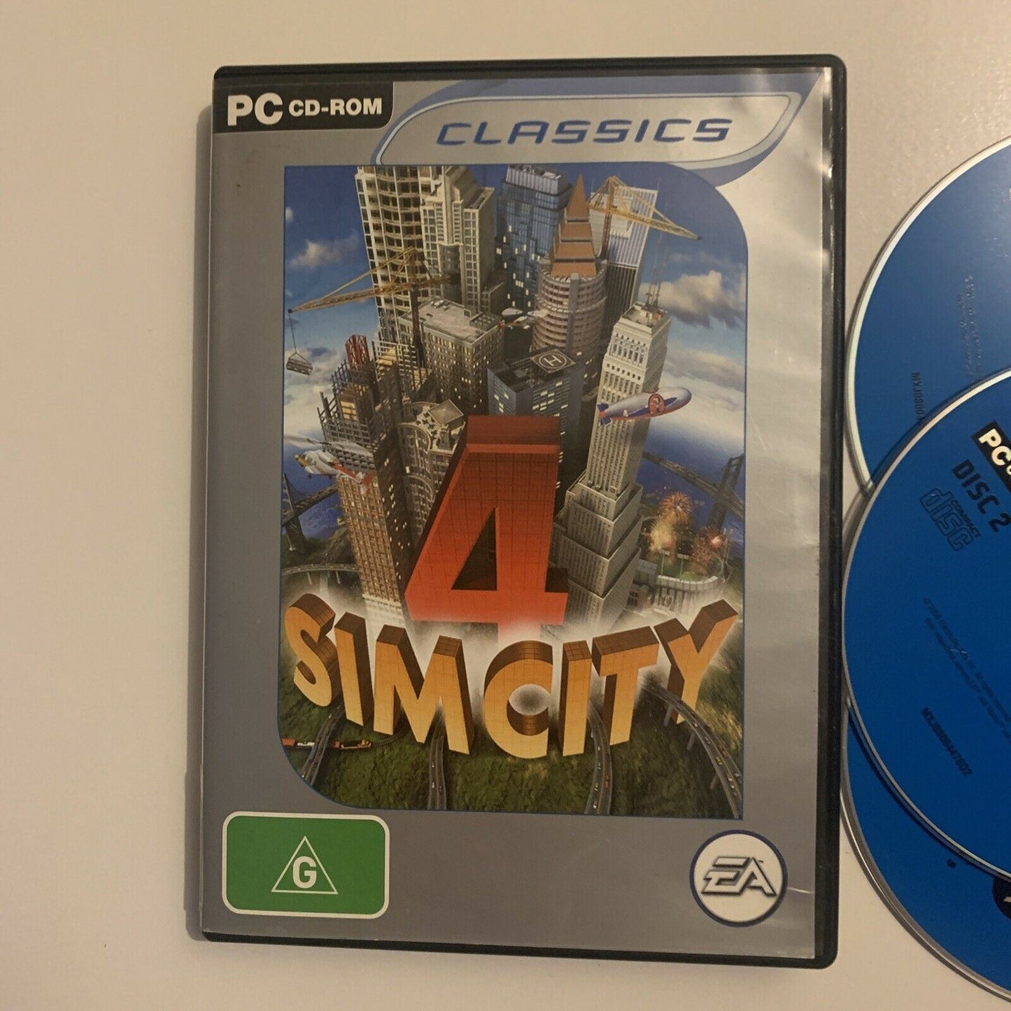 SimCity 4 (PC Windows 2000/XP, CD-ROM, 2002, 3-Discs, EA)